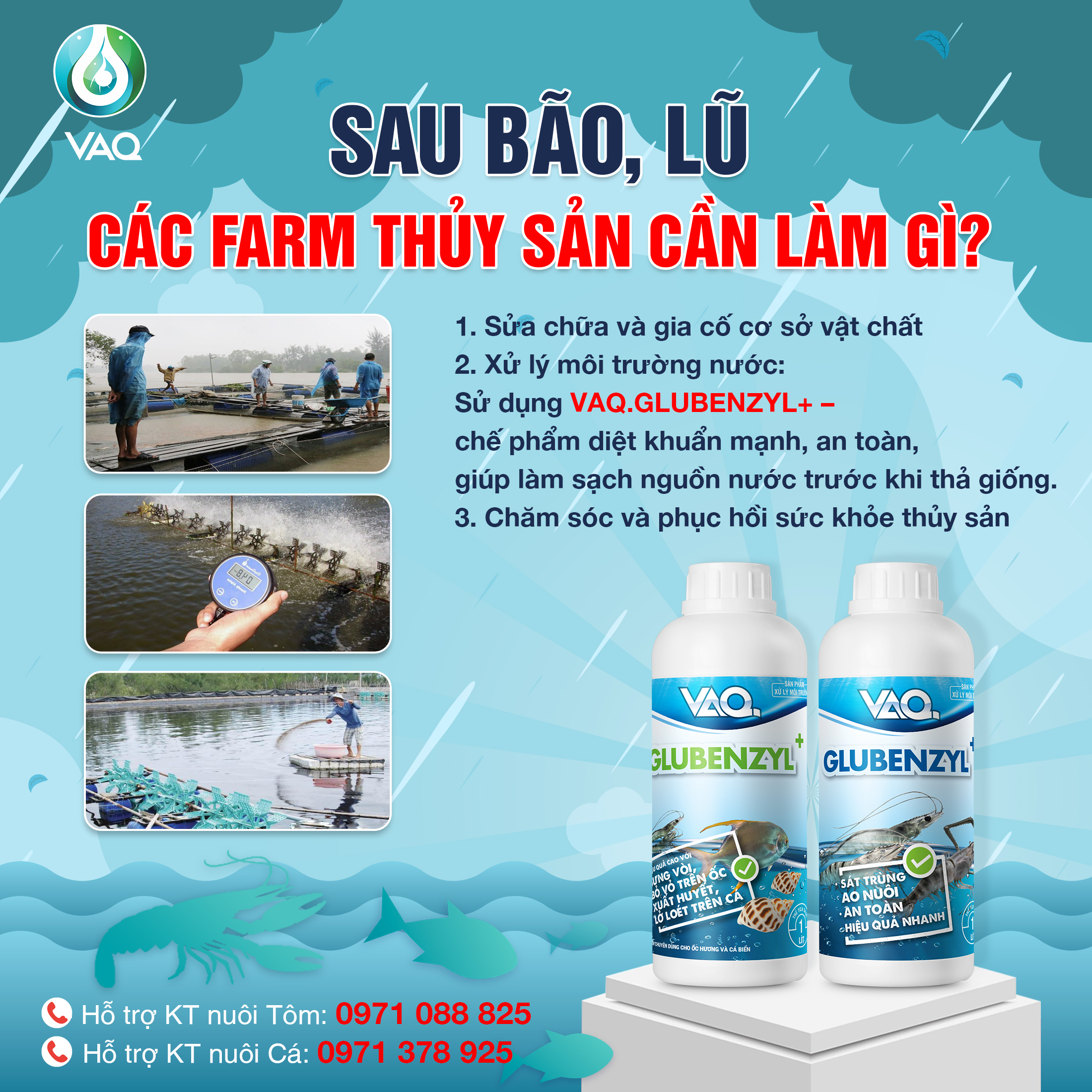SAU BÃO LŨ, CÁC FARM THỦY SẢN CẦN LÀM GÌ?