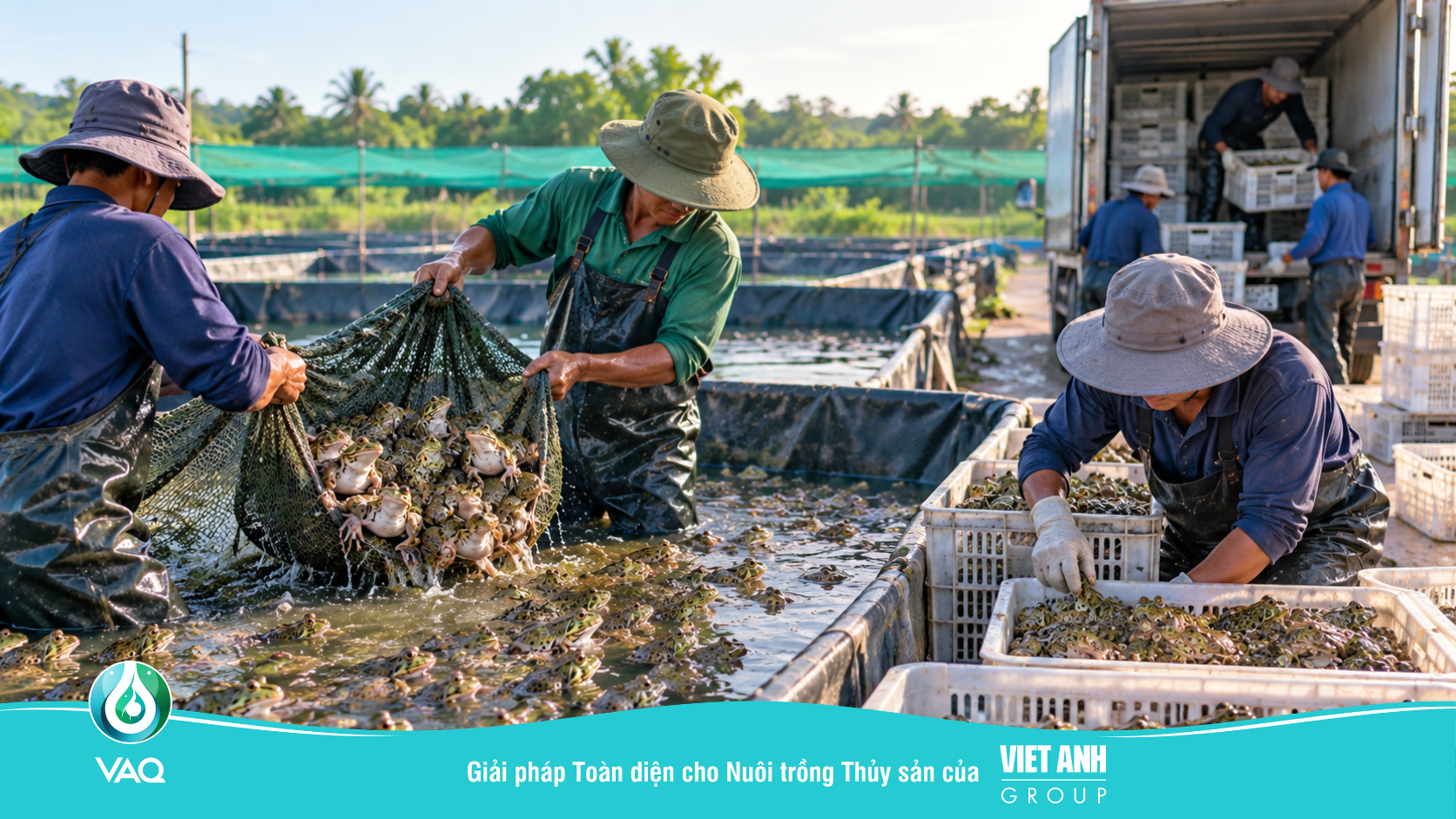 Xuất bán ếch thương phẩm